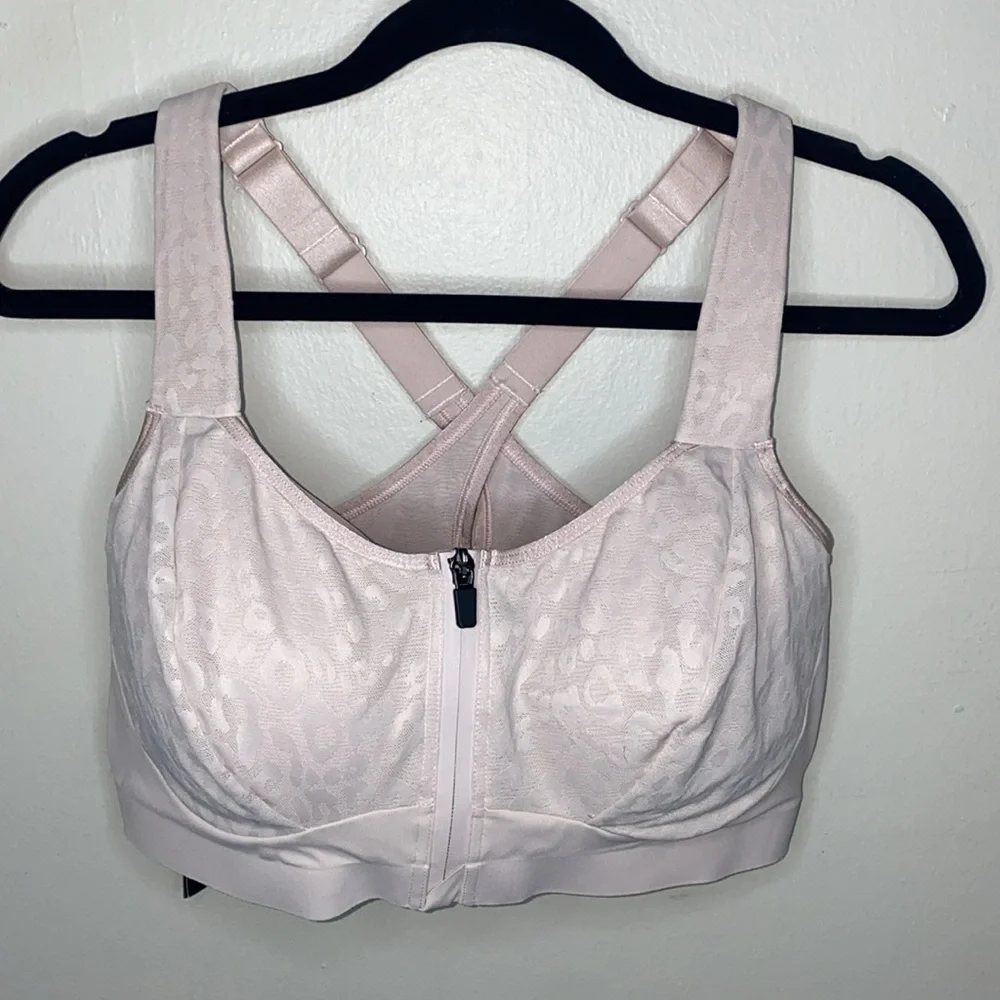🎱Victoria’s Secret Knockout Front-Close Sports Bra Pink Leopard Women’s! - Picture 3 of 8